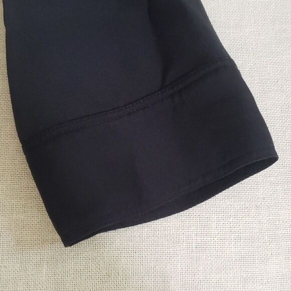 SANDRO Paris Black Silk V-Neck Blouse Top Women’s Large Office Siren Classic - Picture 8 of 8